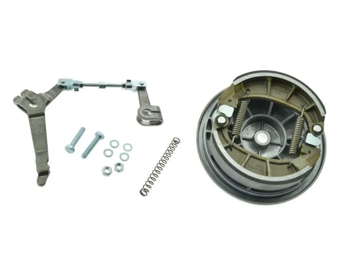 Duplex Bremsschild, Bremsankerplatte HINTEN S51 S50 KR51/2 Bremsstange unten