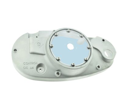Kupplungsdeckel ALU-GESTRAHLT mit SICHTFENSTER und Drehzahlmesser für S50 KR51/1 SR4/