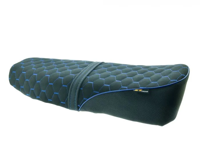 ZT-​Tuning Sitzbank BLAU Wabenmuster Originaloptik für Simson S50 S51 S70