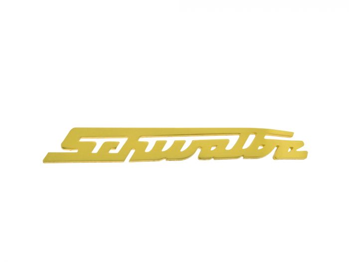 Schriftzug GOLD Schwalbe für Beinblech KR51 MATT