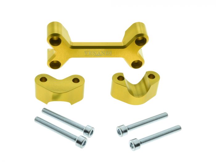 Lenkerklemmbrücke Simson S50 und S51 CNC GELB