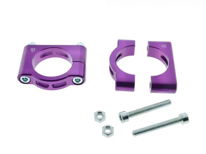 2x Set CNC Schutzblechhalter LILA Klemmbrücken für Simson S50 S51 SR50