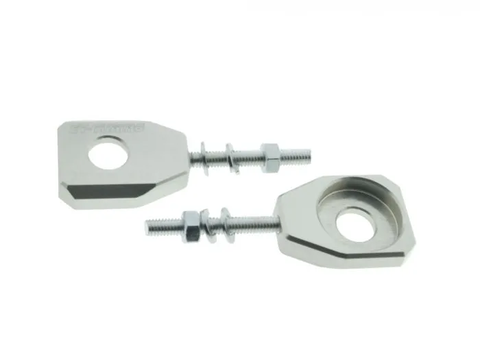 ZT CNC Kettenspanner Set ALU Natur passend für Simson S50 S51 SR50 KR51 SR4/