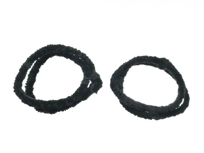 Nabenputzring Set Radnabe Vorderrad Hinterrad schwarz 760mm