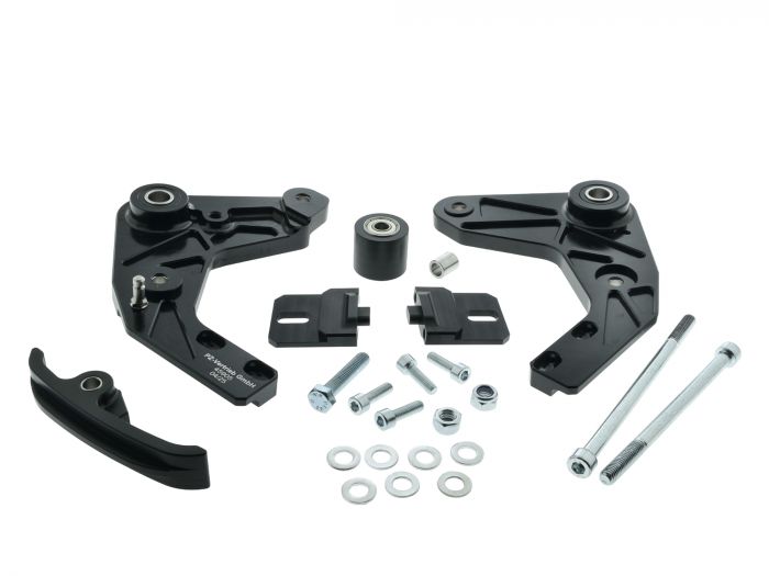 PZ CNC Motorhalter SCHWARZ mit Teilegutachten Simson S51