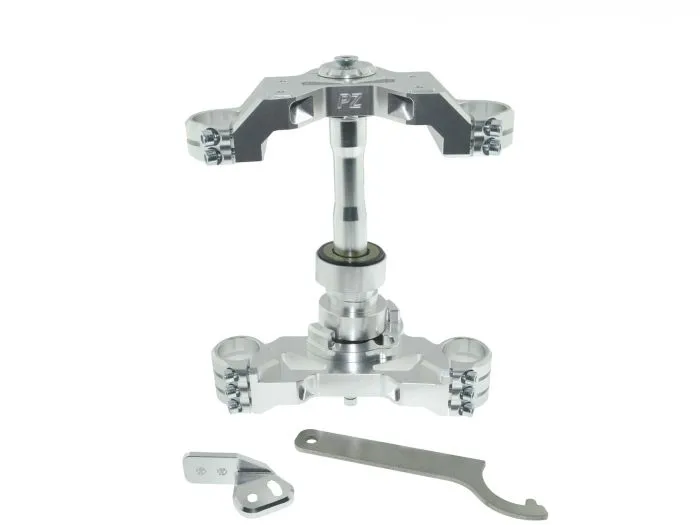 PZ-Tuning CNC Gabelbrücke SILBER inkl. Teilegutachten für Simson S51 S70