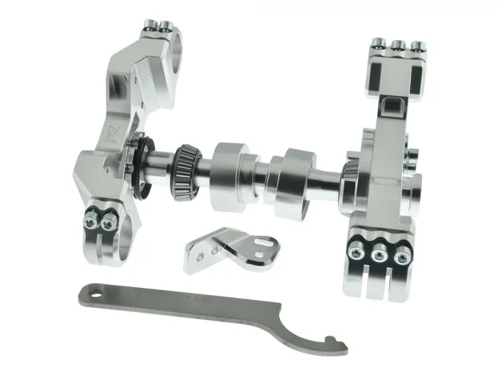 PZ-Tuning CNC Gabelbrücke SILBER inkl. Teilegutachten für Simson S51 S70