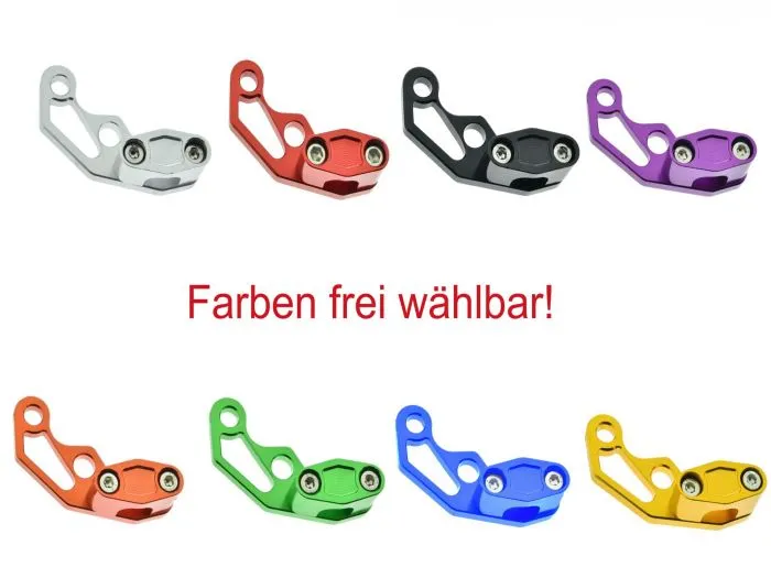 CNC Halter für Bremsschlauch, Bowdenzug passend Simson S51, S50 verschiedene Farben