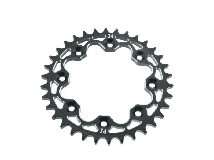 PZ-Tuning Kettenrad 8-fach verschraubt 420 Teilung 34Z Schwarz