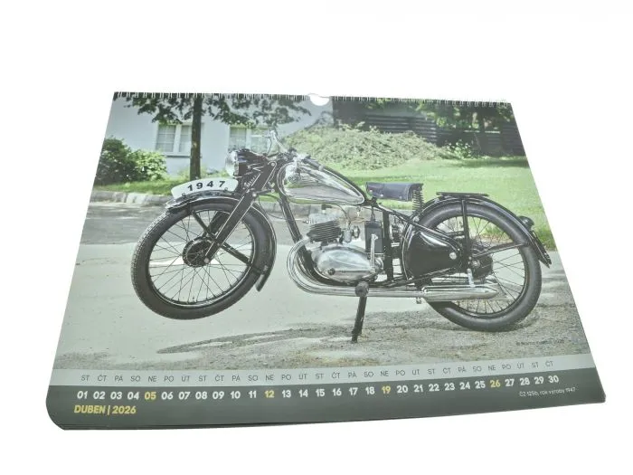 Kalender 2026 JAWA und CZ Modelle
