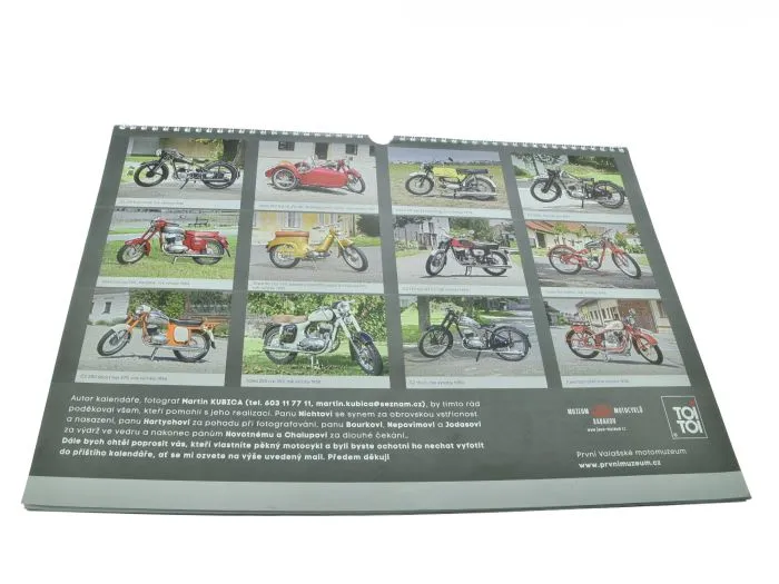 Kalender 2026 JAWA und CZ Modelle