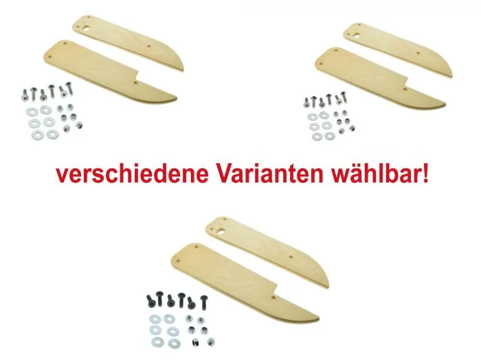 Trittbretter Schwalbe Buche Lange Ausführung passend für Simson KR51/1 KR51/2