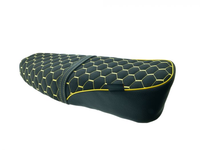 ZT-Tuning Sitzbank GELB Wabenmuster Originaloptik für Simson S50 S51 S70