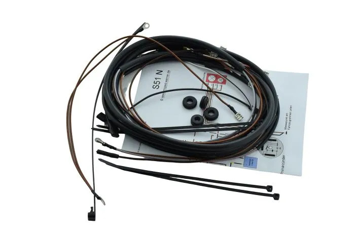 Kabelbaum S51N inkl. Schaltplan Unterbrecherzündung 6V