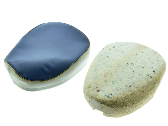 Sitzbezug MIT Polster blau-grau Simson KR50 – mit Spannring