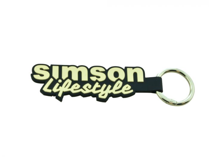 Silikon Schlüsselanhänger SIMSON Lifestyle schwarz