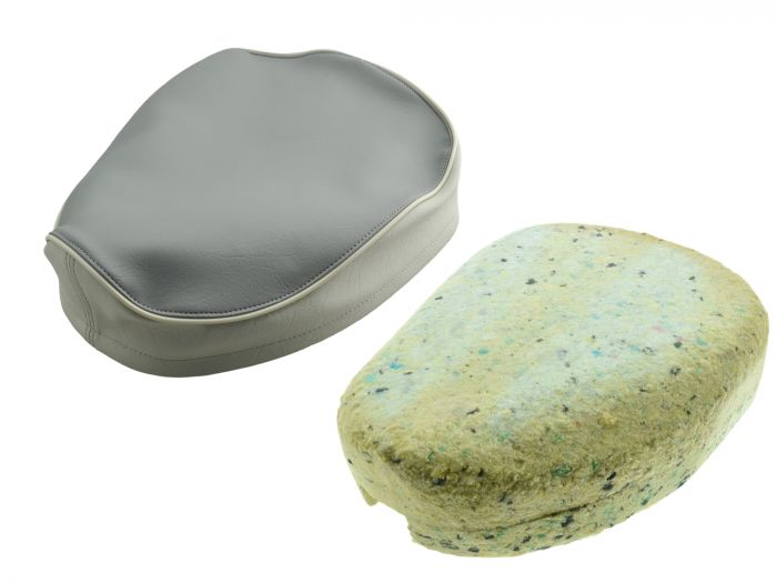 Sitzbezug MIT Polster grau-​hellgrau Simson KR50 – mit Spannring