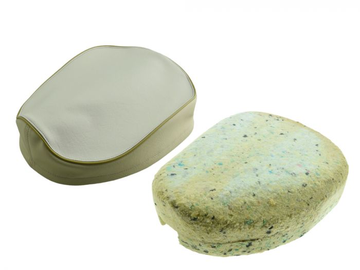 Sitzbezug MIT Polster hellgrau-sand Simson KR50 – mit Spannring