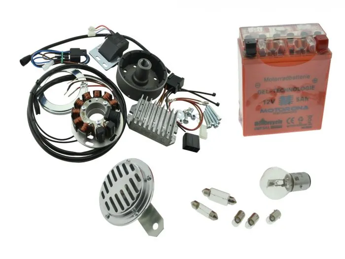 Umrüstsatz Zündanlage INNENLIEGENDER SENSOR Jawa CZ 125 175 250 von 6V auf 12V