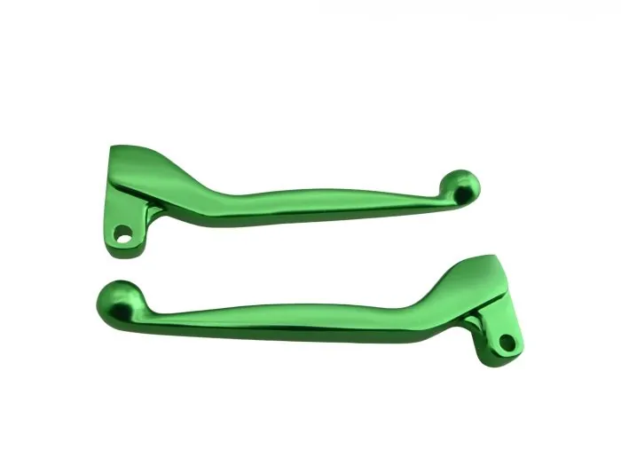 Racing Handhebel Set GRÜN Alu-​Massiv für Simson S51 S50 S53 SR50 KR51/2