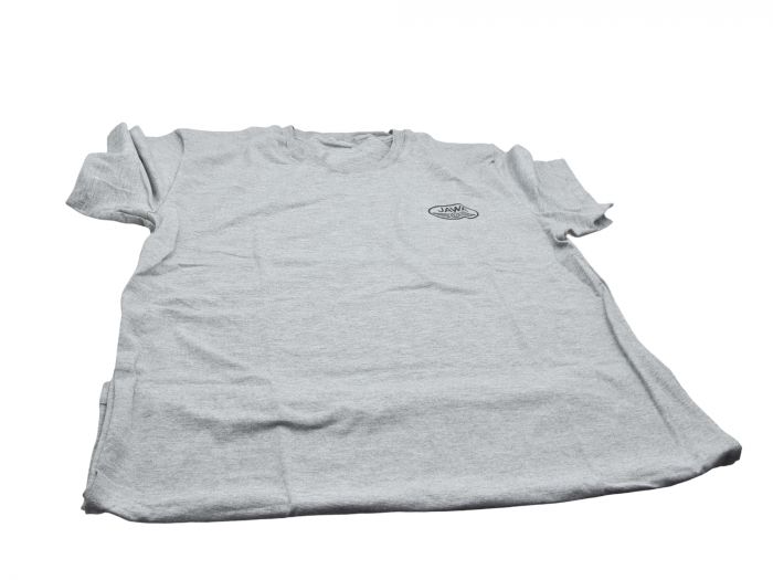 T-Shirt JAWA grau, Logo schwarz