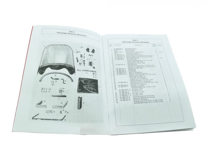 Preview: Ersatzteilliste Seitenwagen Elastik, Super-Elastik, Stoye TM