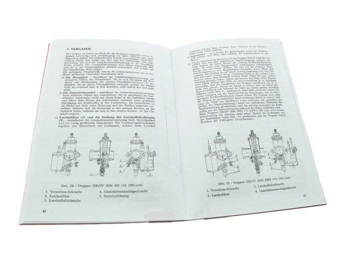 Preview: Betriebsanleitung Jawa 250 350 ccm Typ 559 360