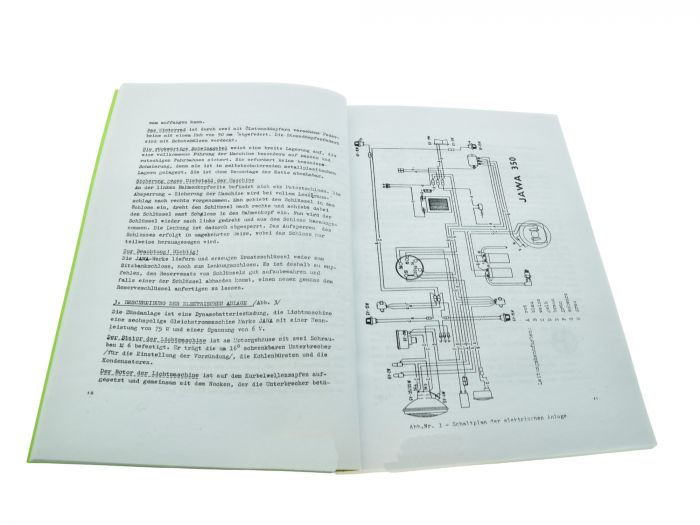 Preview: Betriebsanleitung Jawa 350 ccm Typ 634