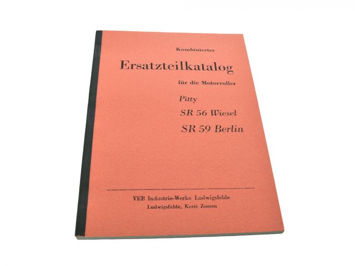 Kombinierter Ersatzteilkatalog IWL Berliner Roller Wiesel Pitty