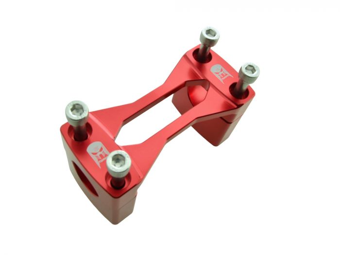 PZ-Tuning CNC Racing Lenkerklemme ROT mit Teilegutachten für Simson S50 S51