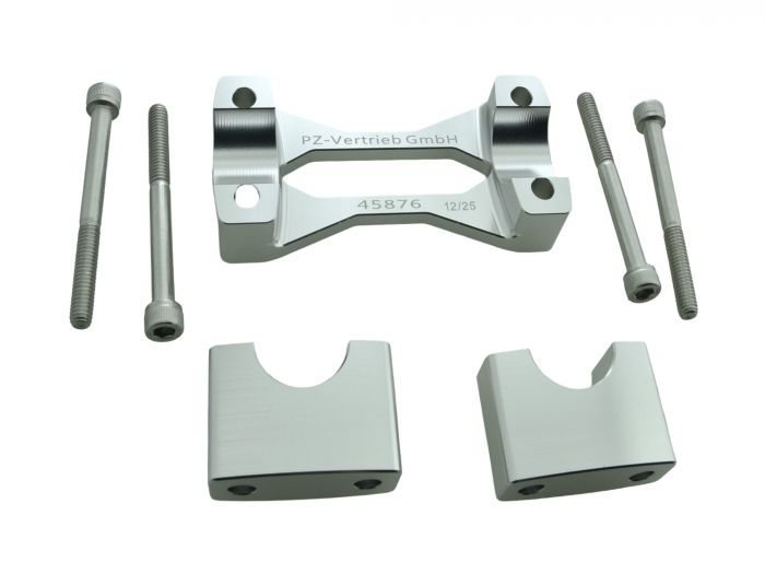 Preview: PZ-​Tuning CNC Racing Lenkerklemme ALU NATUR mit Teilegutachten für Simson S50 S51