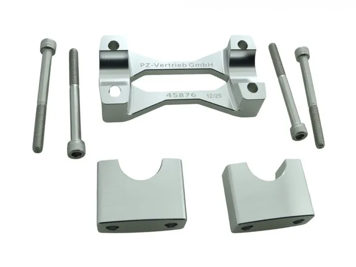 PZ-​Tuning CNC Racing Lenkerklemme ALU NATUR mit Teilegutachten für Simson S50 S51