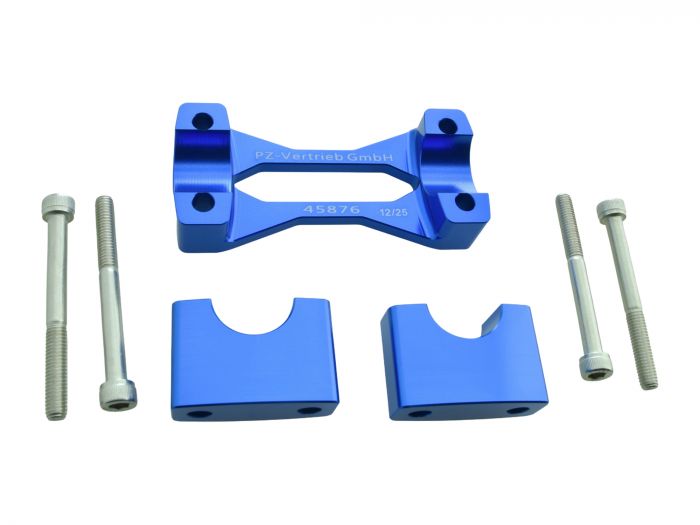 Preview: PZ-​Tuning CNC Racing Lenkerklemme BLAU mit Teilegutachten für Simson S50 S51