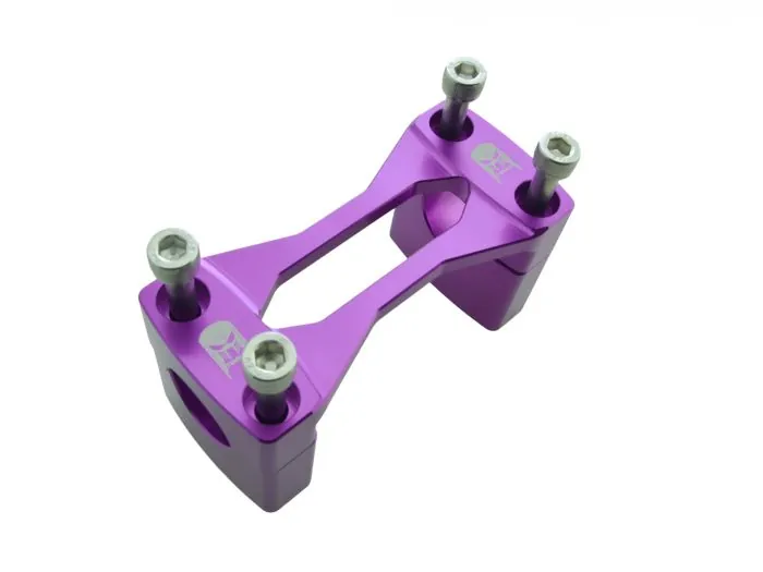 PZ-​Tuning CNC Racing Lenkerklemme LILA mit Teilegutachten für Simson S50 S51
