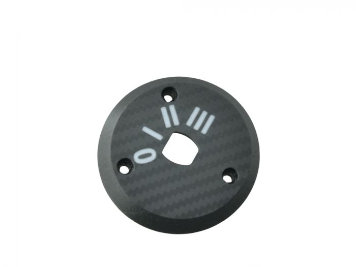 Abdeckung Zündschloss 3D Druck SIMSON Vogelserie CARBON-Optik