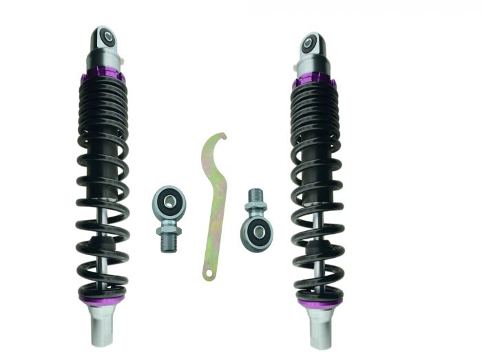 NEW Performance Federbeine LILA-​TITAN-​SCHWARZ S50 S51 360mm