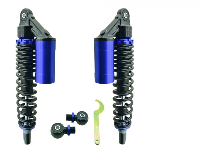 ZT Federbeine BLAU S50 S51 hydraulischer Dämpfung externen Ausgleichsbehälter 360mm
