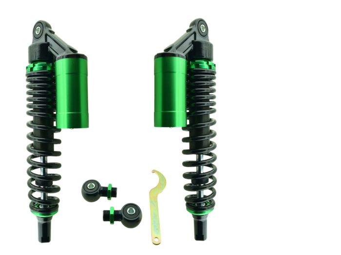 ZT Federbeine GRÜN S50 S51 hydraulischer Dämpfung externen Ausgleichsbehälter 360mm