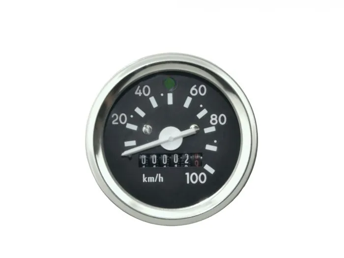 Tachometer Standard, mit Chromring bis 100 km/h für SIMSON S51 S70