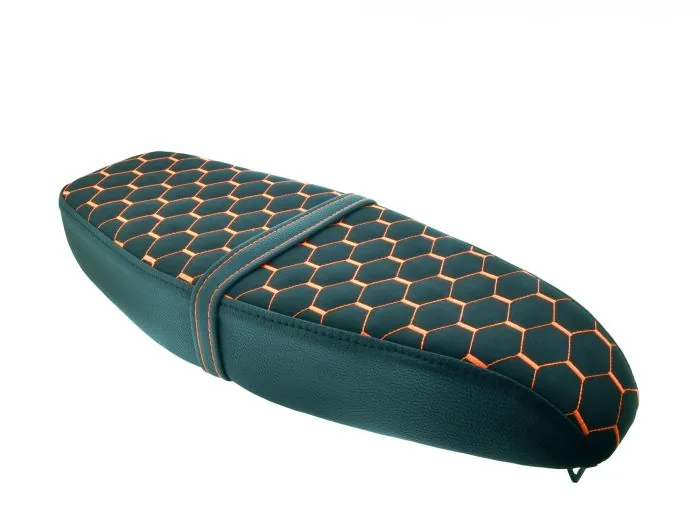 Tuning Sitzbank flach ORANGE Hexa-​EVO2 für Simson S50 S51 S70
