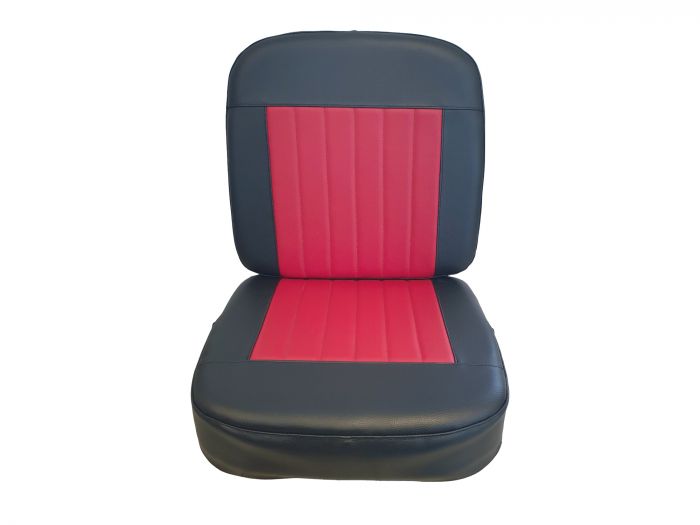 SET Sitz und Lehne schwarz-rot Seitenwagen Velorex 562
