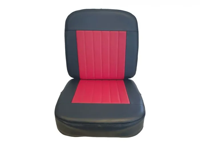 SET Sitz und Lehne schwarz-rot Seitenwagen Velorex 562