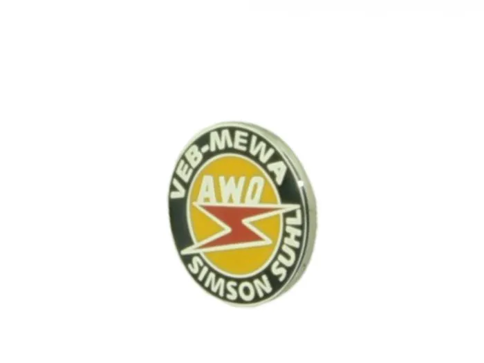 Pin, Ansteckpin VEB MEWA AWO 425 Emblem