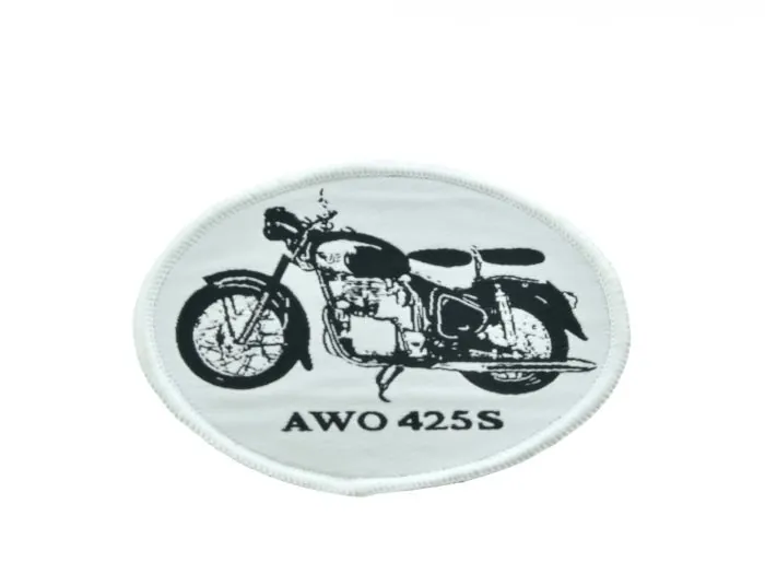 Aufnäher Patch „AWO 425-S“ Schwarz-Weiß 90 x 70 mm