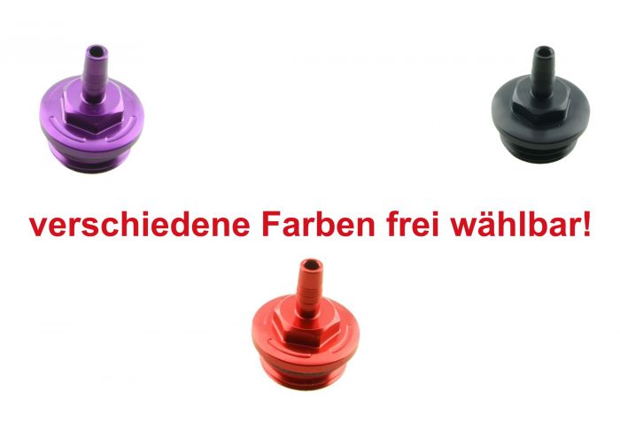 Öleinfüllschraube versch. Farben mit Entlüftung eloxiert passend für Simson S51 KR51/2 SR50
