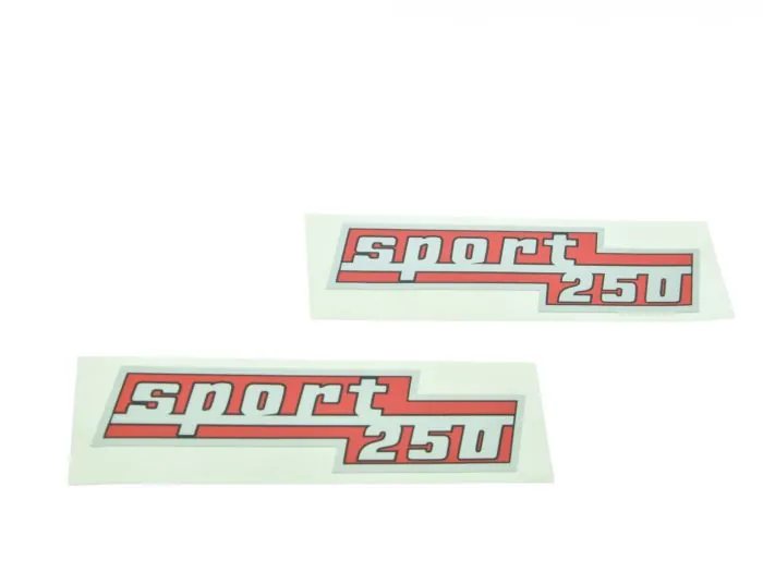 2 Aufkleber ČZ 250 471 Sport Aufkleber – matt – 130 × 35 mm
