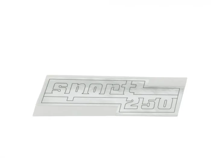 Seitendeckel-Aufkleber ČZ 250 Typ 471 „Sport 250“ Chrom