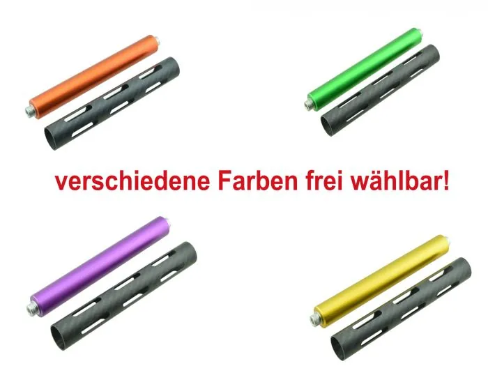 SET Aufbockgriff Gepäckträger "Racing" Aluminium versch. Farben S51 S50
