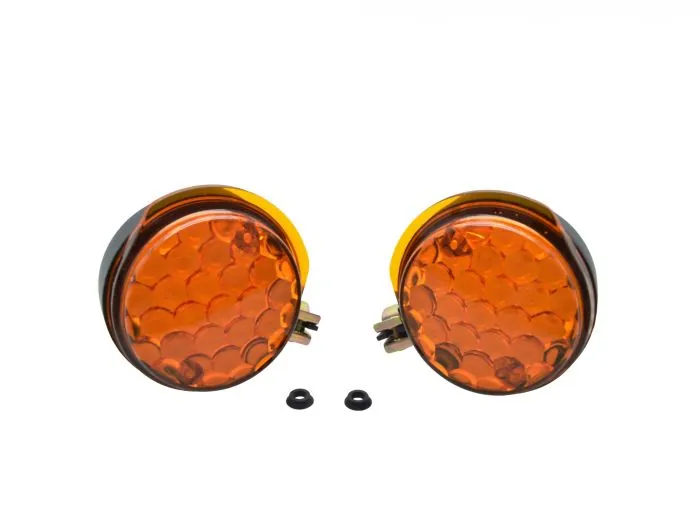 LED-Blinker Paar vorn passend für MZ TS ETZ Simson S51 S50 mit E-​Prüfzeichen