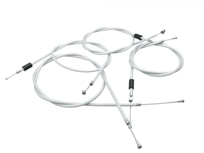 SET Bowdenzüge Enduro SIMSON S51E S70E BVF-​Vergaser - WEISS